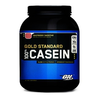 ON (Optimum Nutrition) Gold Standard 100% Casein, Raspberry Smoothie 2 Lb