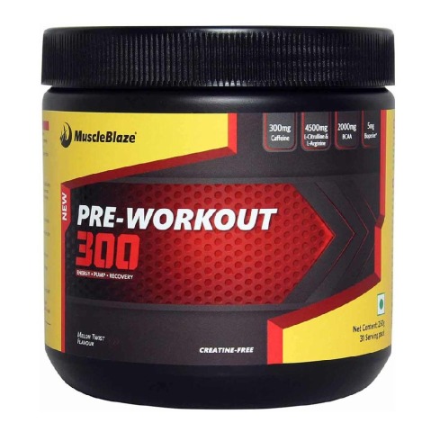 MuscleBlaze PRE Workout 300, 0.55 lb Melon Twist MuscleBlaze PRE Workout 300, 0.55 lb Melon Twist