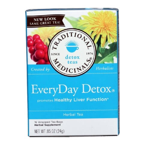 Traditional Medicinals Everyday Detox Herbal Tea,  Unflavoured  16 Piece(s)/Pack 