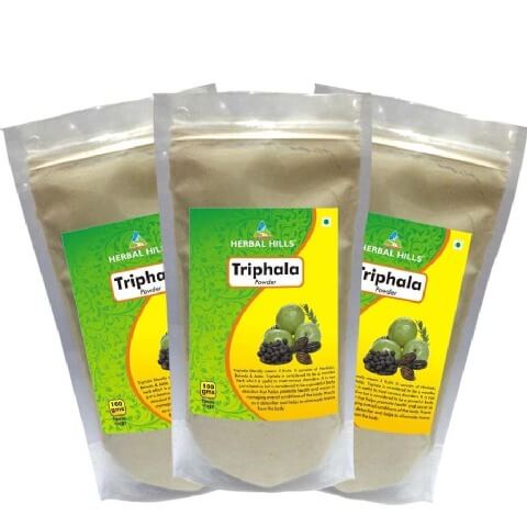 Herbal Hills Triphala Powder (Pack of 3), 0.1 kg Herbal Hills Triphala Powder (Pack of 3), 0.1 kg