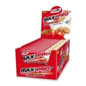 Amix Max-Pro Protein Bar, Strawberry 24 piece(s)/pack