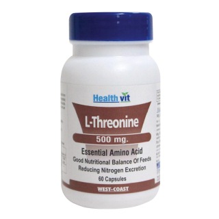 Healthvit L-Threonine (500 mg), 60 capsules