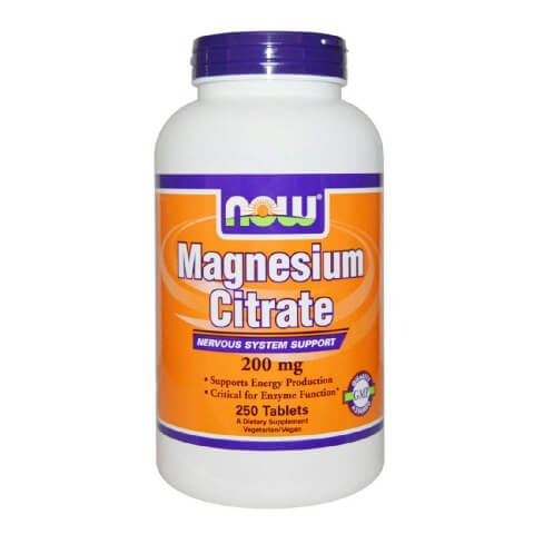 Now Magnesium Citrate (200mg), Unflavoured 250 tablet(s) Now Magnesium Citrate (200mg), Unflavoured 250 tablet(s)