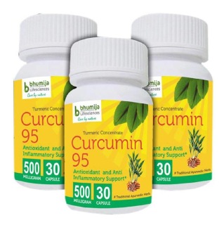 Bhumija Turmeric Curcumin 95 (Pack of 3), 30 capsules