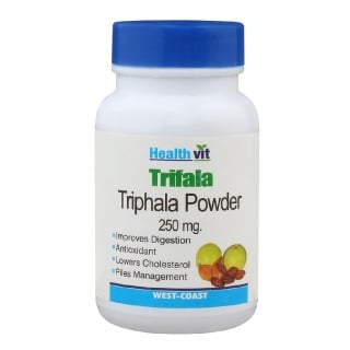 Healthvit Triphala Powder (250 mg), 60 capsules