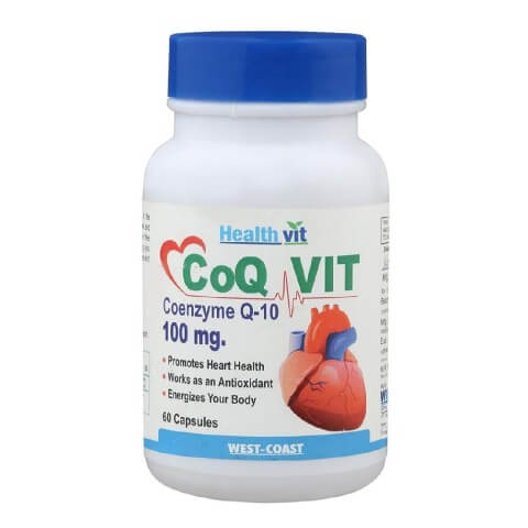 Healthvit CoQ Vit 10 Coenzyme Q10 (100mg), 60 capsules Healthvit CoQ Vit 10 Coenzyme Q10 (100mg), 60 capsules