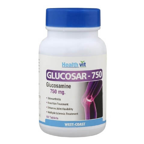 Healthvit Glucosar Glucosamine (750mg), 60 tablet(s) Healthvit Glucosar Glucosamine (750mg), 60 tablet(s)