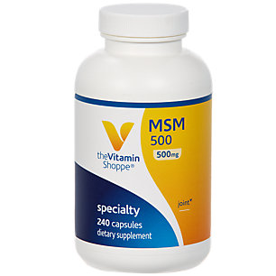 The Vitamin Shoppe MSM (500 mg),  240 capsules 