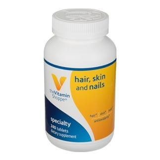 The Vitamin Shoppe Skin-Hair-Nails, Unflavoured 240 tablet(s) The Vitamin Shoppe Skin-Hair-Nails, Unflavoured 240 tablet(s)
