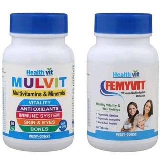 Healthvit Multivitamins for Men & Women Combo, 2 Piece(s)/Pack