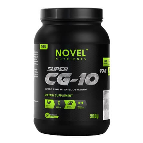 Novel Nutrients Super CG 10 Creatine with Glutamine, Vanilla 0.66 lb