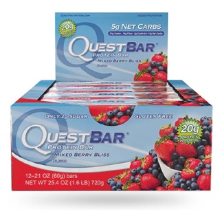 Quest Protein Bar, 12 Piece(s)/Pack Mixed Berry Bliss