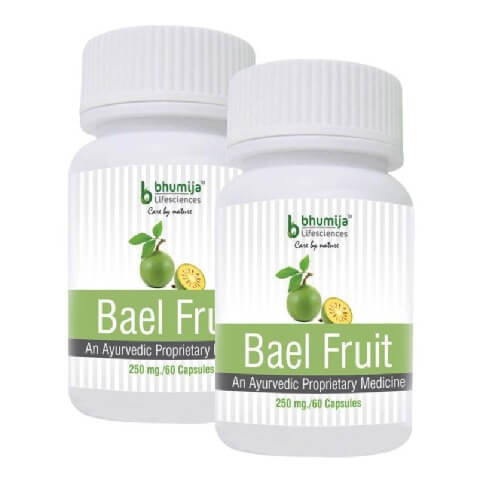 Bhumija Bael Fruit (Pack of 2), 60 capsules Bhumija Bael Fruit (Pack of 2), 60 capsules