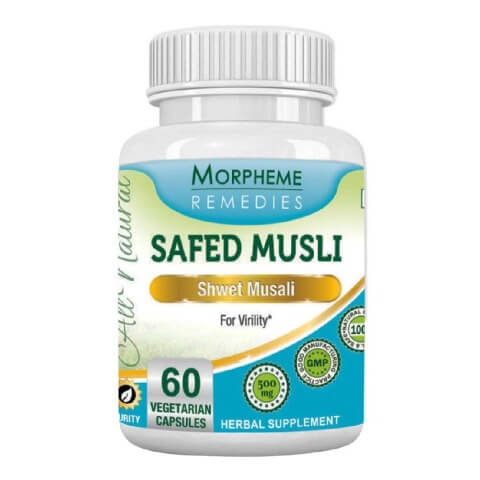 Morpheme Remedies Safed Musli (500 mg), 60 veggie capsule(s) Morpheme Remedies Safed Musli (500 mg), 60 veggie capsule(s)