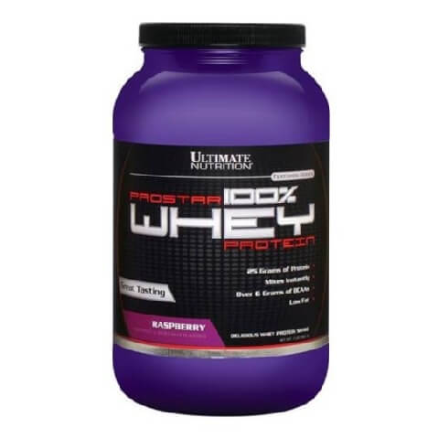 Ultimate Nutrition Prostar 100% Whey Protein,  2 lb  Raspberry 
