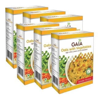 GAIA Oats with Vegetables (Pack of 6), Tomato 200 g