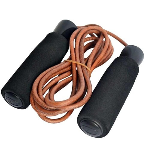 KOBO Leather Jump Rope (JR-1), Black/Brown KOBO Leather Jump Rope (JR-1), Black/Brown