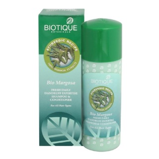 Biotique Bio Margosa Fresh Daily Dandurff Expertise Shamoo & Conditioner, 120 Ml For All Hair Types