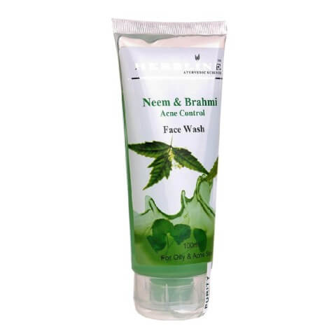 Herbline Neem Brahmi Face Wash,  100 ml  for Oily & Acne Skin 