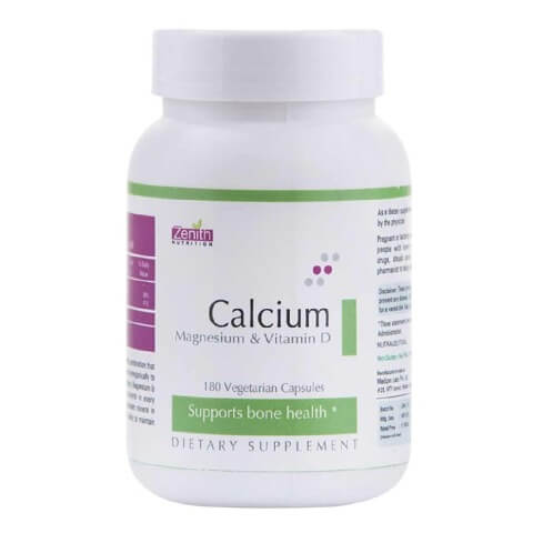 Zenith Nutrition Calcium + Magnesium + Vitamin D, 180 capsules Unflavoured Zenith Nutrition Calcium + Magnesium + Vitamin D, 180 capsules Unflavoured