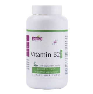 Zenith Nutrition Vitamin B2, 200 veggie capsule(s) Unflavoured