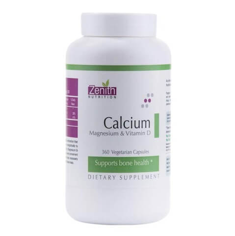Zenith Nutrition Calcium with Magnesium & Vitamin D, 360 veggie capsule(s) Unflavoured Zenith Nutrition Calcium with Magnesium & Vitamin D, 360 veggie capsule(s) Unflavoured
