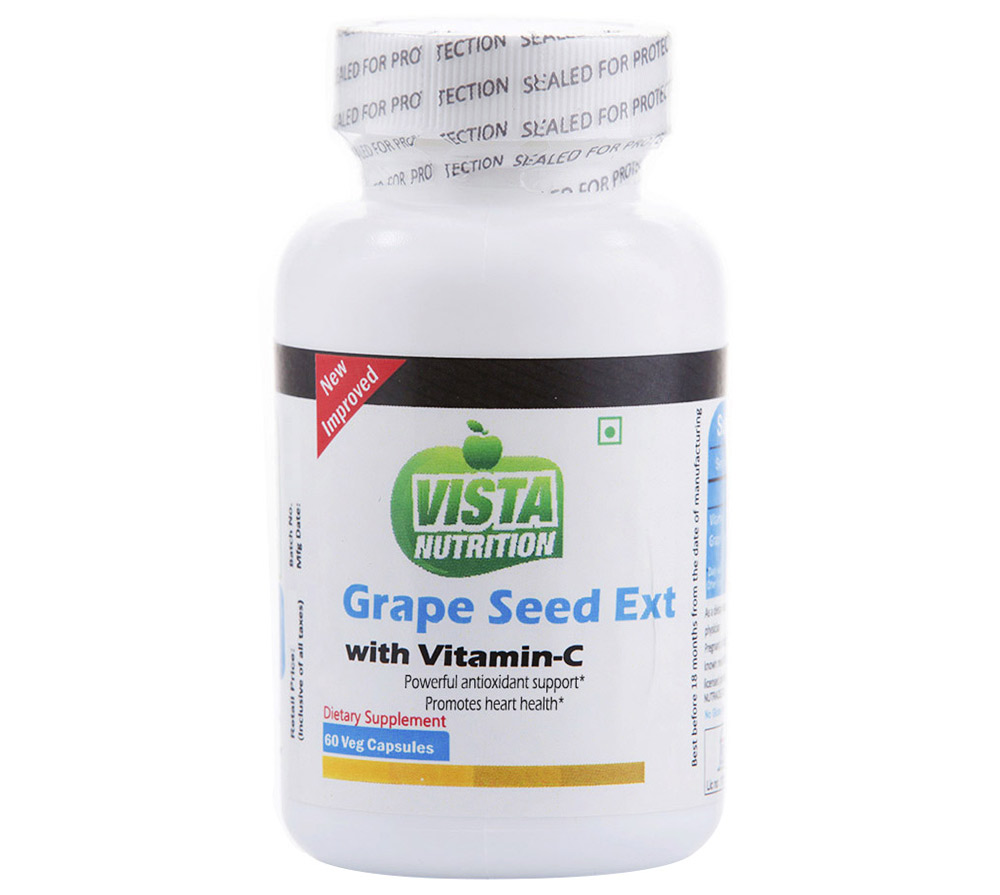 Vista Nutrition Grape Seed Extract with VitaminC, 60 capsules at Best Price in India