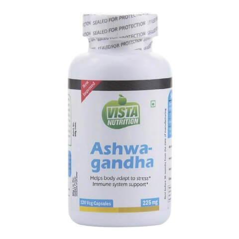 Vista Nutrition Ashwagandha (225mg), 120 capsules Vista Nutrition Ashwagandha (225mg), 120 capsules