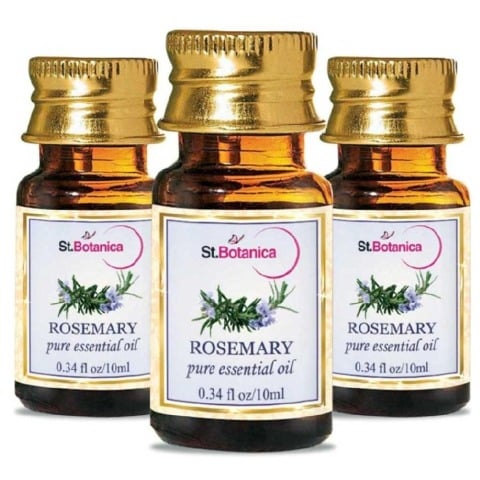 St.Botanica Pure Essential Oil, 10 ml Rosemary - Pack of 3 St.Botanica Pure Essential Oil, 10 ml Rosemary - Pack of 3