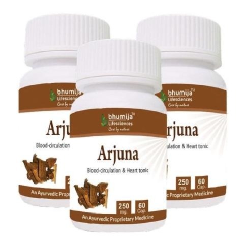 Bhumija Arjuna, 60 capsules - Pack of 3 Bhumija Arjuna, 60 capsules - Pack of 3