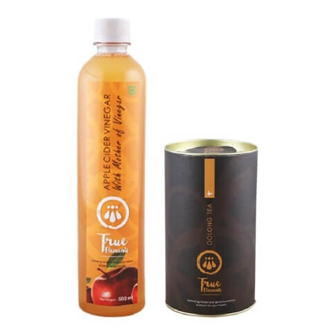 True Elements Weight Loss Kit (Apple Cider Vinegar With Mother & Oolong Tea), 2 Piece(s)/Pack Unflavoured True Elements Weight Loss Kit (Apple Cider Vinegar With Mother & Oolong Tea), 2 Piece(s)/Pack Unflavoured