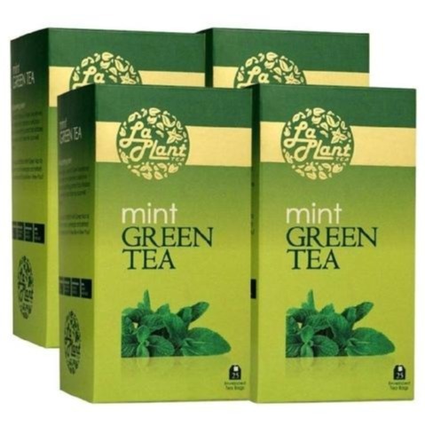 Laplant Green Tea & Mint, 25 Piece(s)/Pack Mint - Pack of 4 Laplant Green Tea & Mint, 25 Piece(s)/Pack Mint - Pack of 4