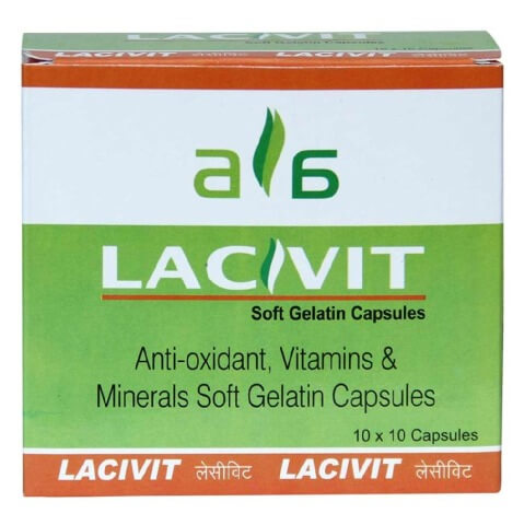Globus Remedies Lacivit, Unflavoured 100 capsules Globus Remedies Lacivit, Unflavoured 100 capsules