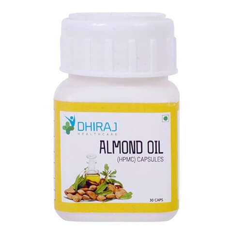 Dhiraj Almond Oil Capsule, 30 capsules Dhiraj Almond Oil Capsule, 30 capsules