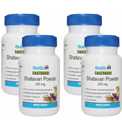 Healthvit Shatavari Powder 60 capsules Pack of 4 Healthvit Shatavari Powder 60 capsules Pack of 4