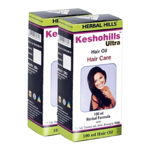 Herbal Hills Keshohills Ultra Oil, 0.1 L - Pack of 2 Herbal Hills Keshohills Ultra Oil, 0.1 L - Pack of 2