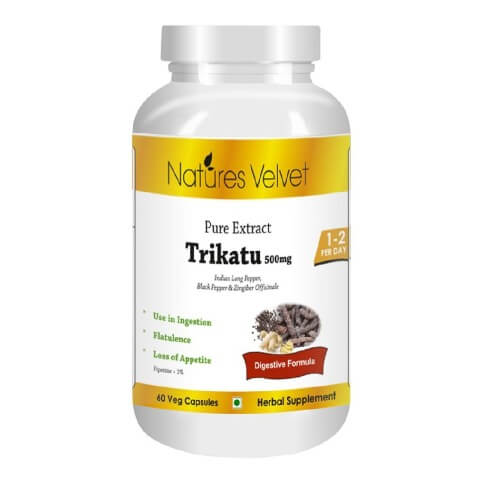 Natures Velvet Trikatu Pure Extract (500 mg), 60 veggie capsule(s) Natures Velvet Trikatu Pure Extract (500 mg), 60 veggie capsule(s)