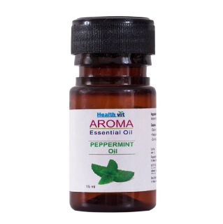 Healthvit Aroma Peppermint Oil, 15 ml for All Skin Types