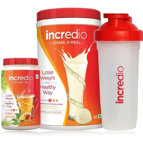 Incredio Weight Loss Shake (Vanilla) & Refresh Tea Incredio Weight Loss Shake (Vanilla) & Refresh Tea