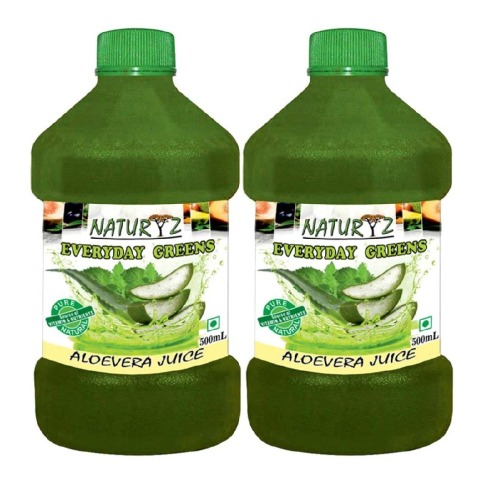 Naturyz Aloe Vera Juice, Unflavoured 0.500 L - Pack of 2 Naturyz Aloe Vera Juice, Unflavoured 0.500 L - Pack of 2