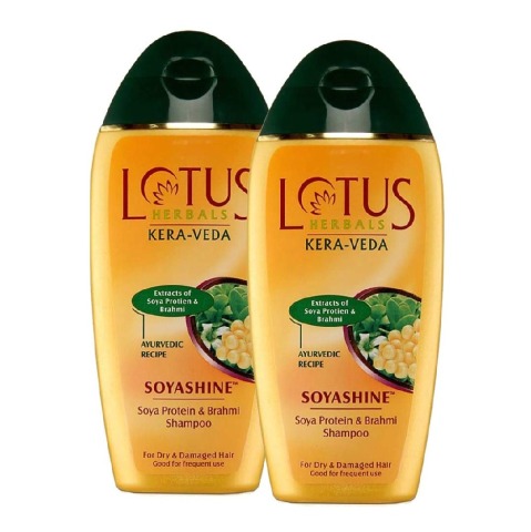 Lotus Herbals Shampoo, 200 ml Kera Veda Soyashine Soya Protein - Pack of 2 Lotus Herbals Shampoo, 200 ml Kera Veda Soyashine Soya Protein - Pack of 2