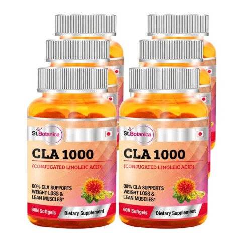 St.Botanica CLA 1000 - Pack of 6, 60 softgels St.Botanica CLA 1000 - Pack of 6, 60 softgels