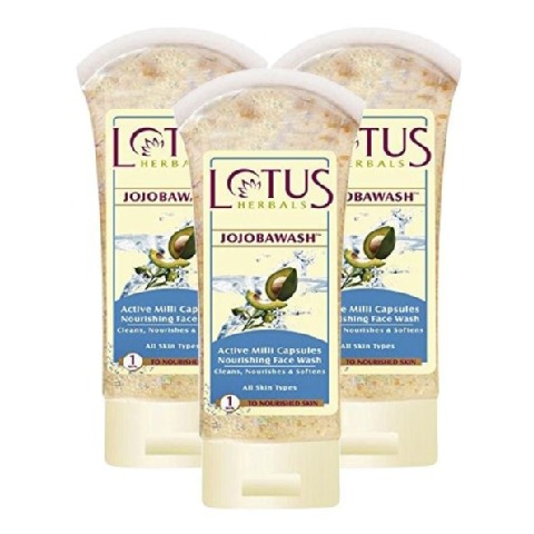 Lotus Herbals Jojobawash Active Face Wash, 80 g for All Skin Types - Pack of 3 Lotus Herbals Jojobawash Active Face Wash, 80 g for All Skin Types - Pack of 3