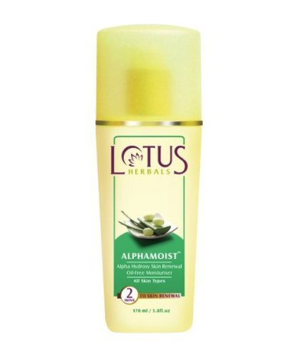Lotus Herbals Alphamoist Alpha Skin Moisturiser,  170 g  All Skin Types 