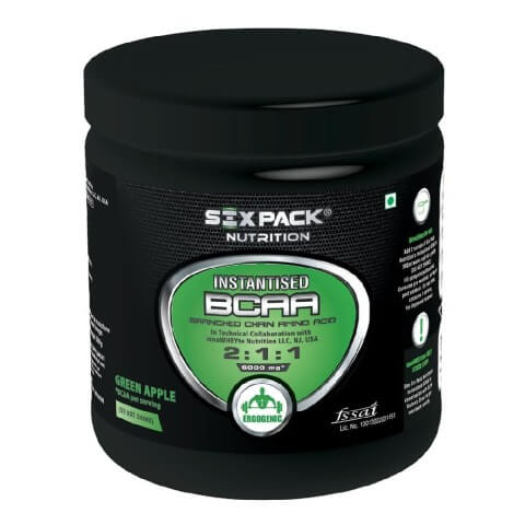 Six Pack Nutrition Instantised BCAA 2:1:1,  0.66 lb  30 Servings  Green Apple 