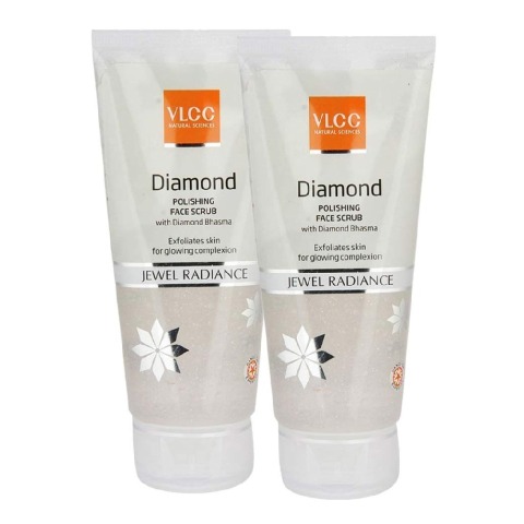 VLCC Diamond Polishing Face Scrub - Pack of 2, 80 g Jewel Radiance VLCC Diamond Polishing Face Scrub - Pack of 2, 80 g Jewel Radiance