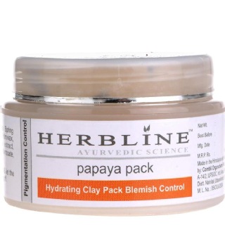 Herbline Papaya Face Pack, 50 g for All Skin Types