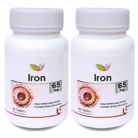 Biotrex Iron (65 mg) - Pack of 2, 60 tablet(s) Biotrex Iron (65 mg) - Pack of 2, 60 tablet(s)