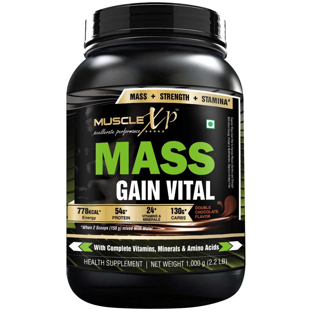 MuscleXP Mass Gain Vital,  Double Rich Chocolate  2.2 lb 