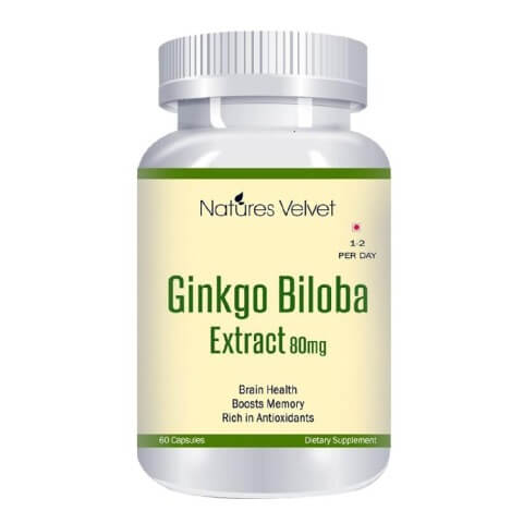 Natures Velvet Ginkgo Biloba Extract (80 mg), 60 capsules Natures Velvet Ginkgo Biloba Extract (80 mg), 60 capsules